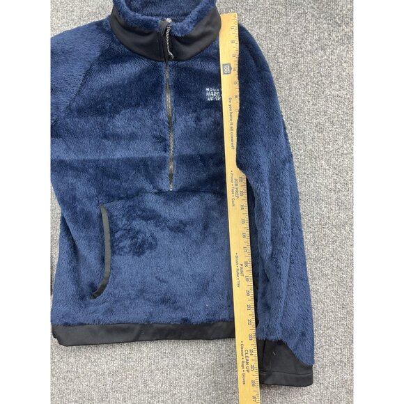 Mountain Hardwear Sweater Womens Medium Blue Polartec Fleece Zip Pullover - Picture 4 of 6